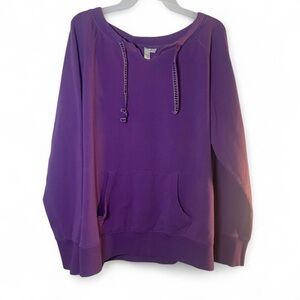 Green Tea Purple Lightweight Sweatshirt – Size XL